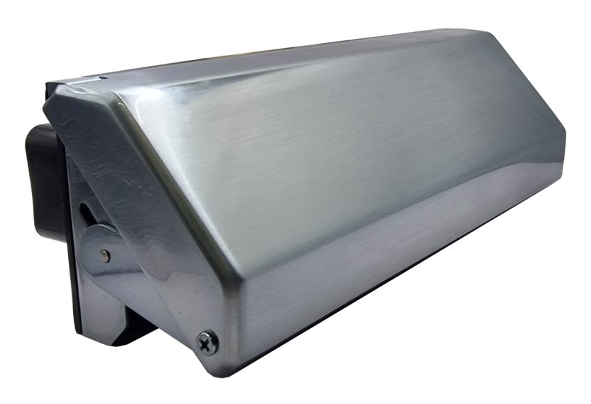 Nu Mail Internal Shield Letter Plate Hardex Graphite