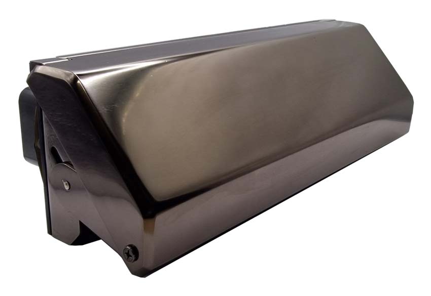 Nu Mail Internal Shield Letter Plate Hardex Bronze