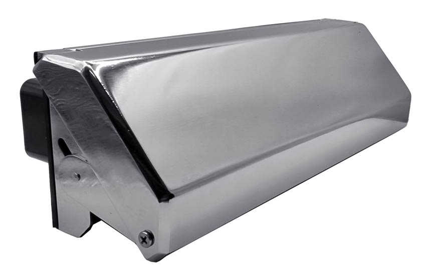 Nu Mail Internal Shield Letter Plate Hardex Chrome