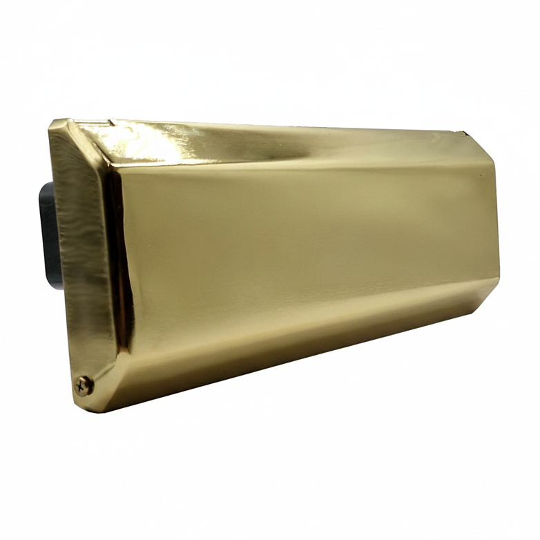 Nu Mail Internal Shield uPVC Letter Plate Hardex Gold – Door Furniture ...