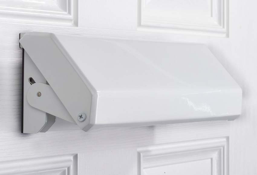 Nu Mail Internal Shield Letter Plate White