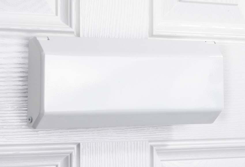 Nu Mail Internal Shield Letter Plate White