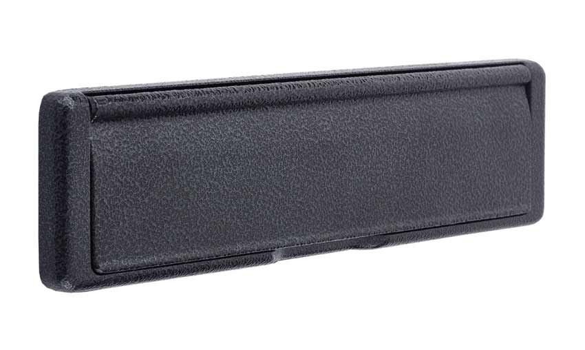 Nu Mail Shield External uPVC Letter Plate Antique Black 310x76mm