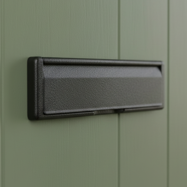 Nu Mail Shield External uPVC Letter Plate Antique Black 310x76mm