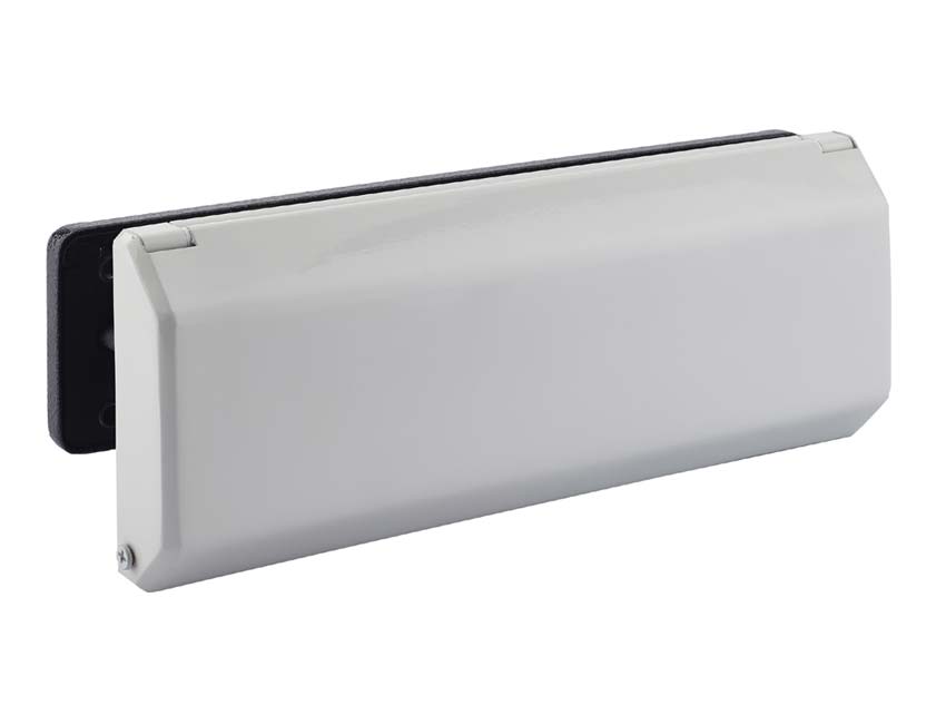 Nu Mail Shield External Letter Plate White 310x76mm