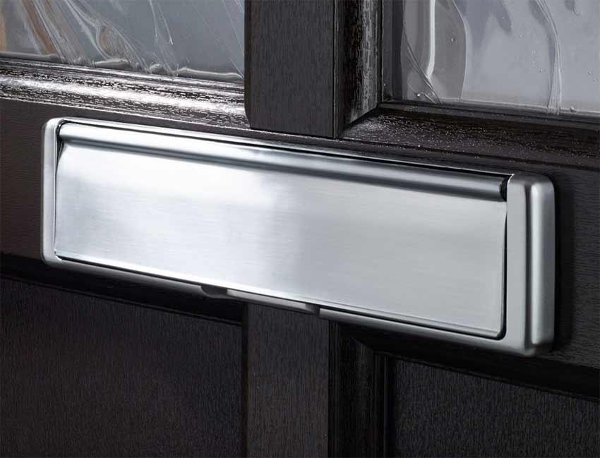 Nu Mail Shield External Letter Plate Hardex Graphite 310x76mm