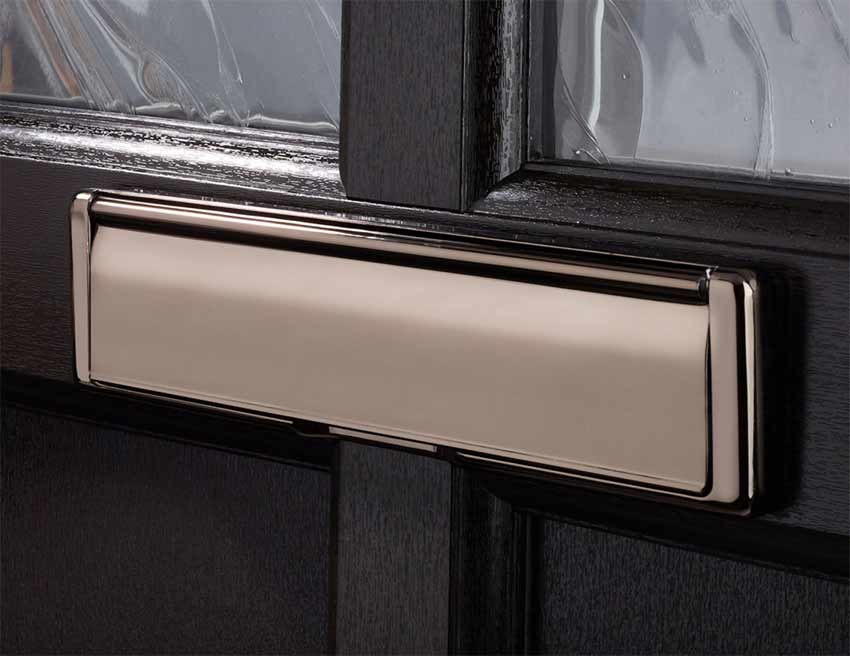 Nu Mail Shield External Letter Plate Hardex Bronze 310x76mm