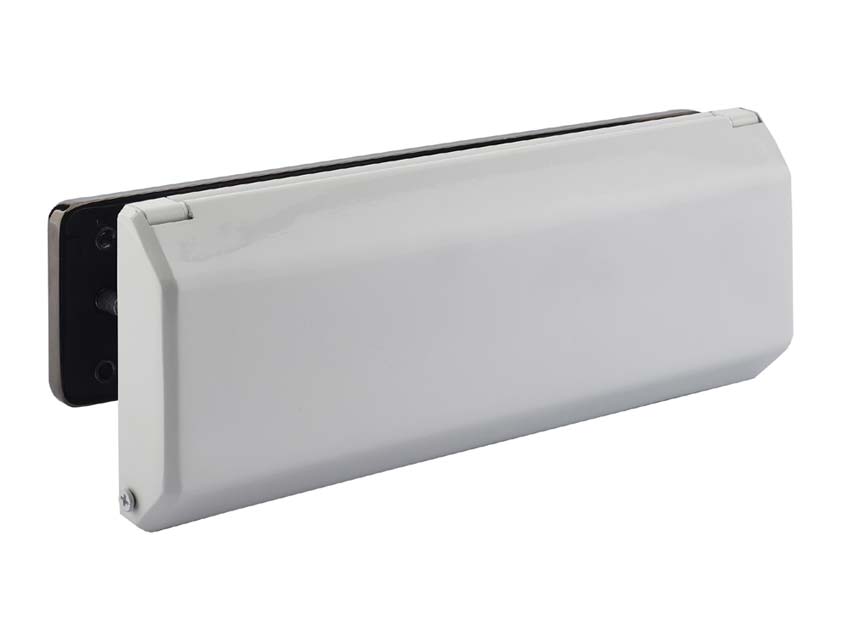 Nu Mail Shield External Letter Plate Hardex Bronze 310x76mm