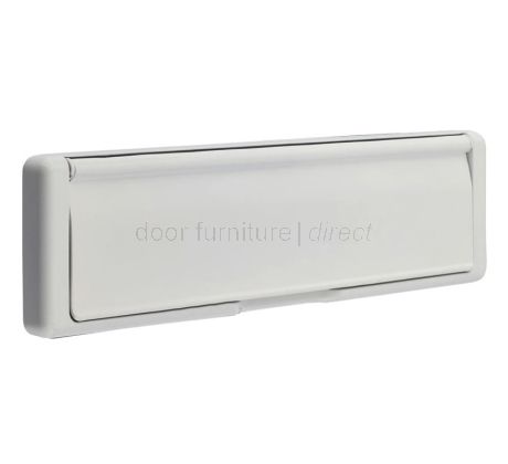Nu Mail Shield External Letter Plate White 310x76mm