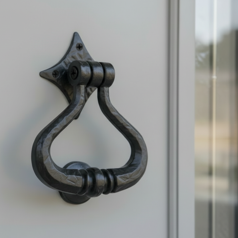 Fab and Fix Heritage Spire Knocker Forged Black