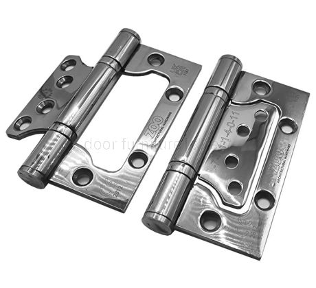 Polished Stainess Steel Grade 11 Flush Hinge 100x79x3mm In Pairs