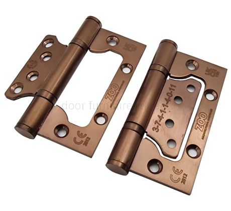 Brushed Bronze Grade 11 Flush Hinge 100x79x3mm In Pairs