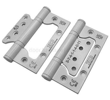 White Grade 11 Flush Hinge 100x79x3mm In Pairs
