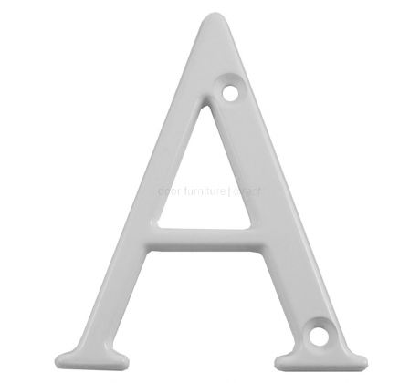 Fab and Fix White Door Numerals 0-9 and Letters A-F 80mm