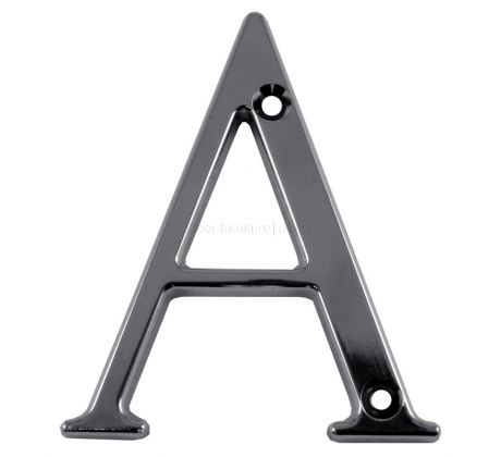 Fab and Fix Hardex Chrome Door Numerals 0-9 and Letters A-F 80mm