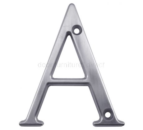 Fab and Fix Hardex Satin Door Numerals 0-9 and Letters A-F 80mm
