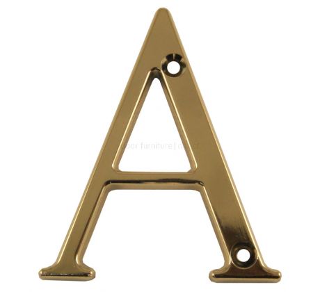 Fab and Fix Hardex Gold Door Numerals 0-9 and Letters A-F 80mm