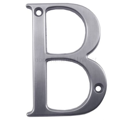 Fab and Fix Hardex Satin Door Numerals 0-9 and Letters A-F 80mm