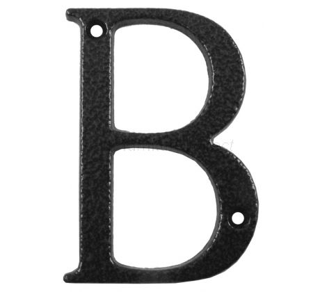 Fab and Fix Antique Black Door Numerals 0-9 and Letters A-F 80mm