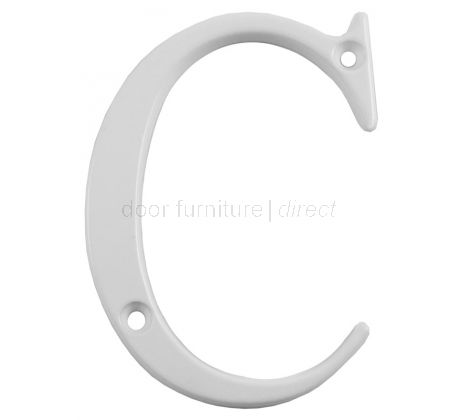 Fab and Fix White Door Numerals 0-9 and Letters A-F 80mm