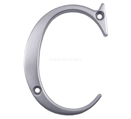 Fab and Fix Hardex Satin Door Numerals 0-9 and Letters A-F 80mm