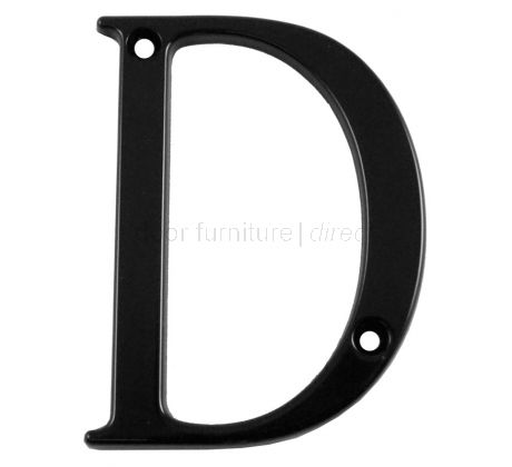 Fab and Fix Smooth Black Door Numerals 0-9 and Letters A-F 80mm