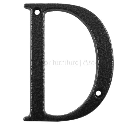 Fab and Fix Antique Black Door Numerals 0-9 and Letters A-F 80mm