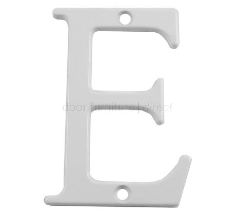 Fab and Fix White Door Numerals 0-9 and Letters A-F 80mm