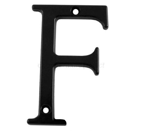 Fab and Fix Smooth Black Door Numerals 0-9 and Letters A-F 80mm