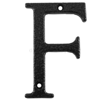 Fab and Fix Antique Black Door Numerals 0-9 and Letters A-F 80mm