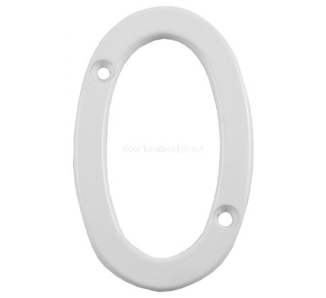 Fab and Fix White Door Numerals 0-9 and Letters A-F 80mm