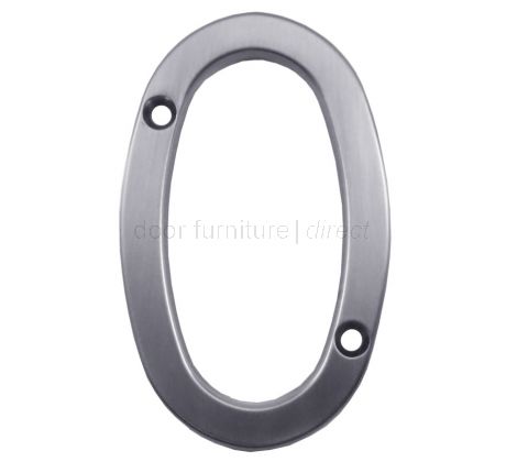 Fab and Fix Hardex Satin Door Numerals 0-9 and Letters A-F 80mm