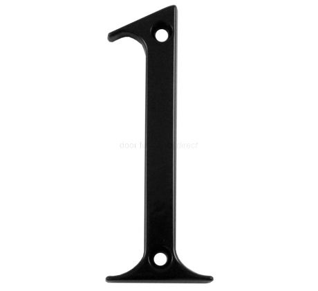 Fab and Fix Smooth Black Door Numerals 0-9 and Letters A-F 80mm