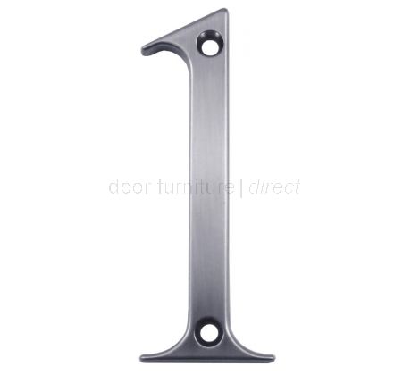 Fab and Fix Hardex Satin Door Numerals 0-9 and Letters A-F 80mm