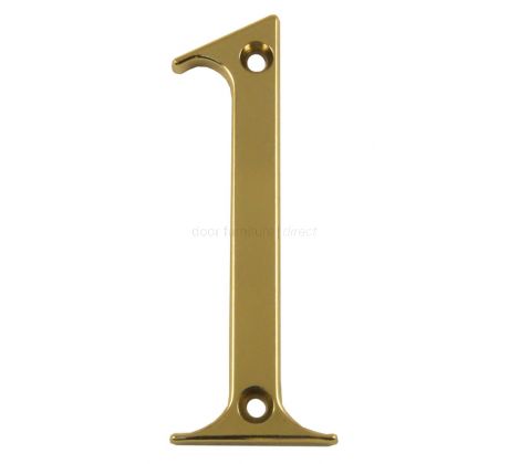 Fab and Fix Hardex Gold Door Numerals 0-9 and Letters A-F 80mm