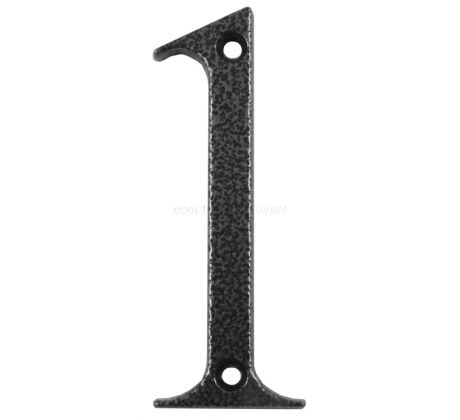 Fab and Fix Antique Black Door Numerals 0-9 and Letters A-F 80mm