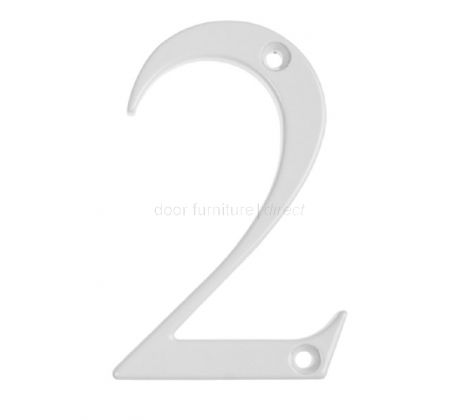 Fab and Fix White Door Numerals 0-9 and Letters A-F 80mm