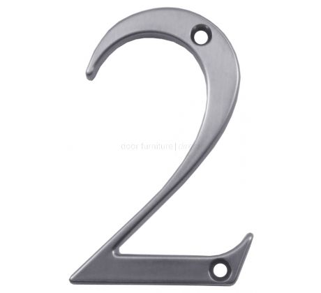 Fab and Fix Hardex Satin Door Numerals 0-9 and Letters A-F 80mm