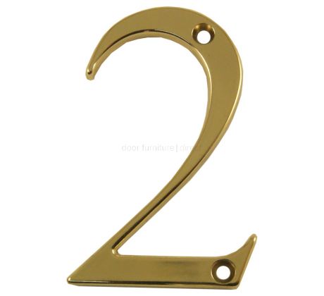 Fab and Fix Hardex Gold Door Numerals 0-9 and Letters A-F 80mm