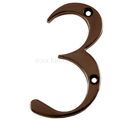 Fab and Fix Hardex Bronze Door Numerals 0-9 and Letters A-F 80mm