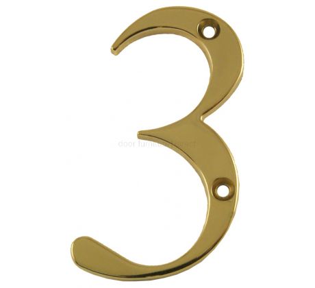 Fab and Fix Hardex Gold Door Numerals 0-9 and Letters A-F 80mm