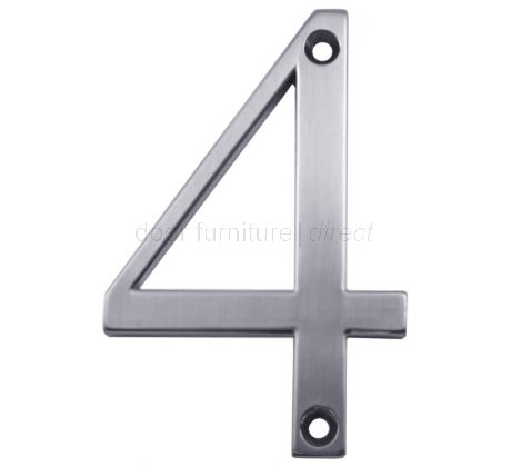 Fab and Fix Hardex Satin Door Numerals 0-9 and Letters A-F 80mm