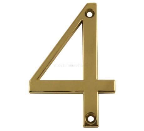 Fab and Fix Hardex Gold Door Numerals 0-9 and Letters A-F 80mm
