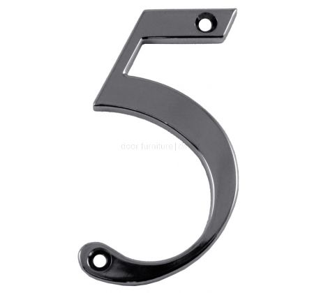 Fab and Fix Hardex Chrome Door Numerals 0-9 and Letters A-F 80mm