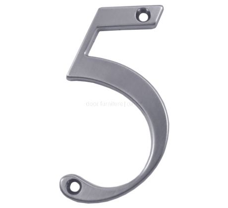 Fab and Fix Hardex Satin Door Numerals 0-9 and Letters A-F 80mm