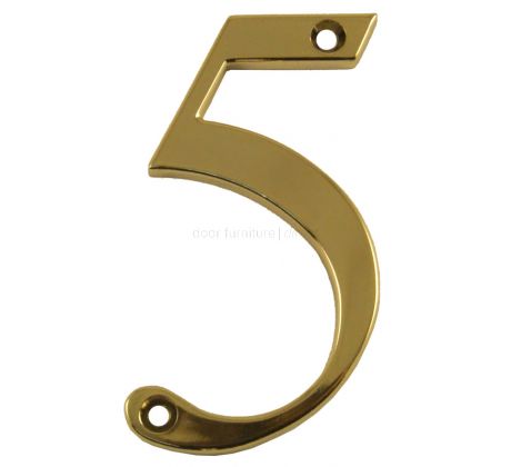 Fab and Fix Hardex Gold Door Numerals 0-9 and Letters A-F 80mm