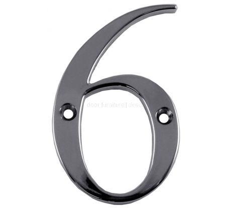 Fab and Fix Hardex Chrome Door Numerals 0-9 and Letters A-F 80mm