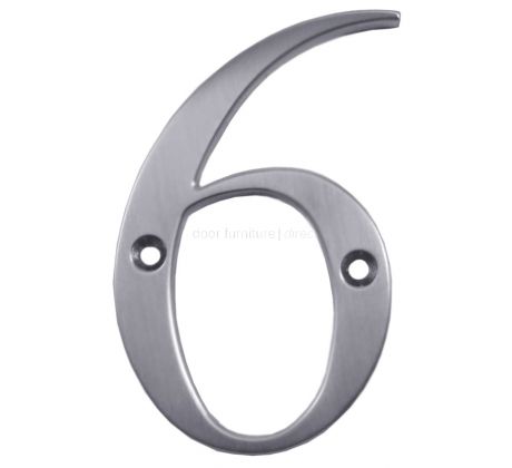 Fab and Fix Hardex Satin Door Numerals 0-9 and Letters A-F 80mm