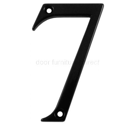 Fab and Fix Smooth Black Door Numerals 0-9 and Letters A-F 80mm