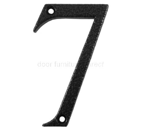 Fab and Fix Antique Black Door Numerals 0-9 and Letters A-F 80mm